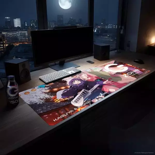 「「ZONe ENERGY」と「超かぐや姫！」がコラボ！特大デスクマットとZONe ENERGY1ケースがセットになった限定商品が受注販売開始」の画像