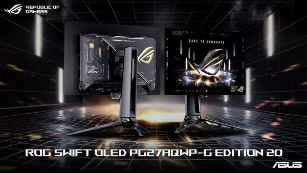 「ROGブランド設立20周年を記念した「ROG EDITION 20」シリーズが登場！ゲーミングモニター・キーキャップ・マウスパッドが発売」の画像