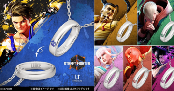 「ストリートファイター6」のリングネックレスが受付開始！キャラクターのイメージカラーと名前があしらわれたデザイン