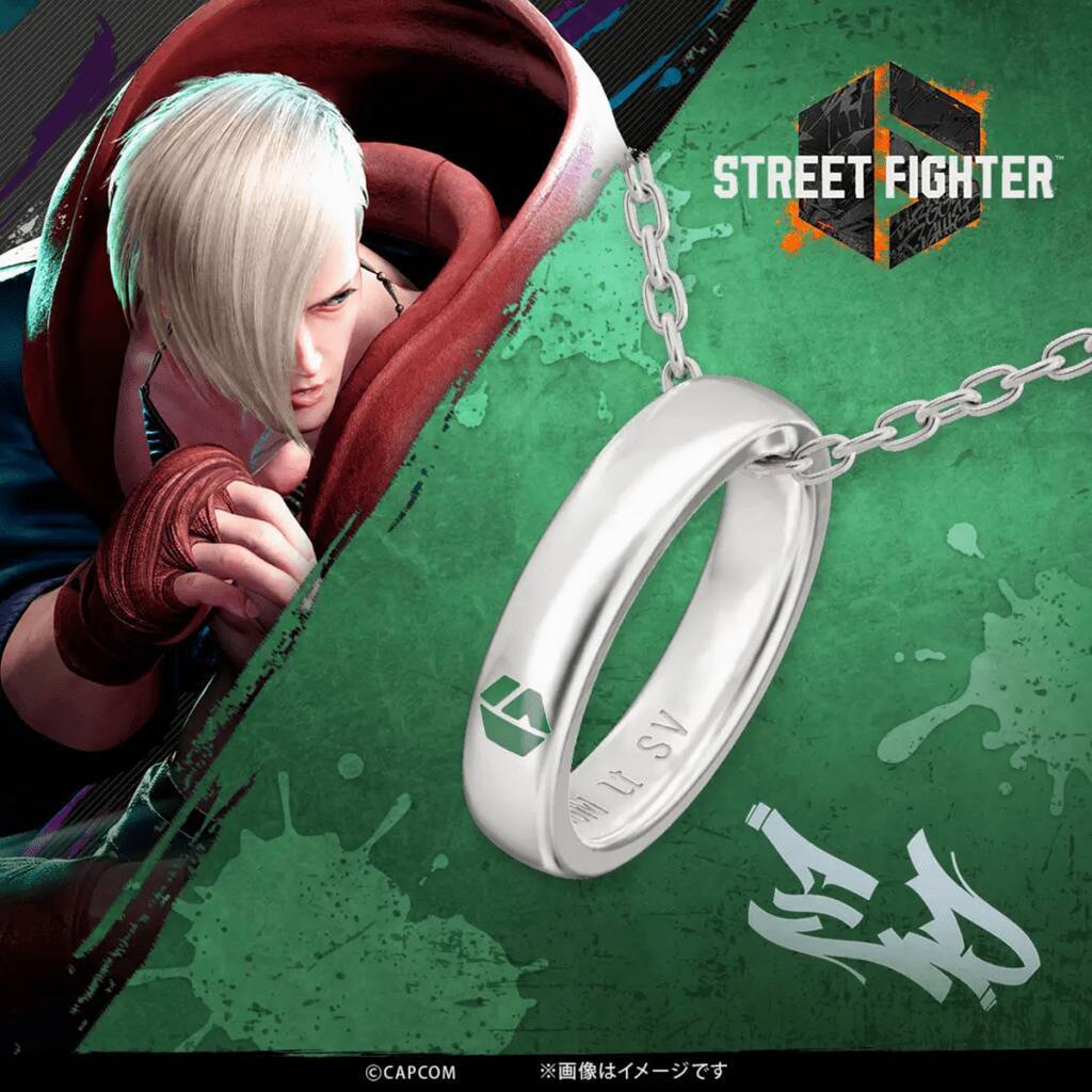 「ストリートファイター6」のリングネックレスが受付開始！キャラクターのイメージカラーと名前があしらわれたデザイン