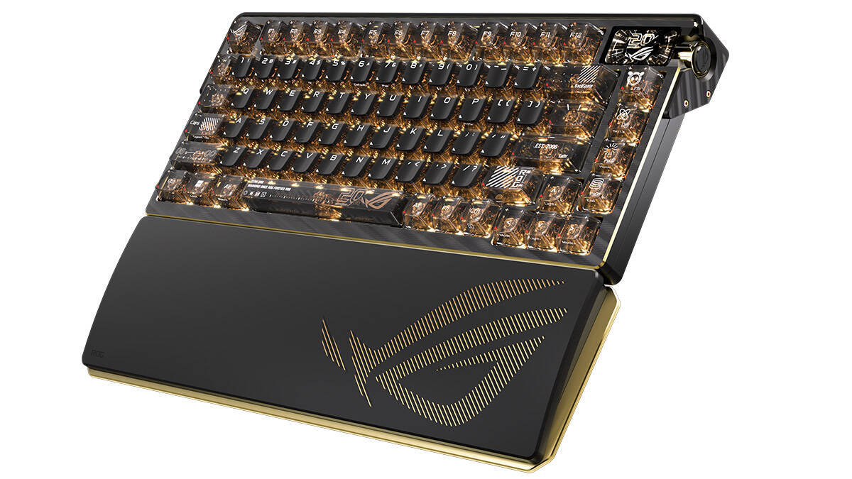 ROG20周年限定の24K金メッキモデル！キーボード「Azoth Extreme Edition 20」とマウス「Harpe II Extreme Edition 20」が発表