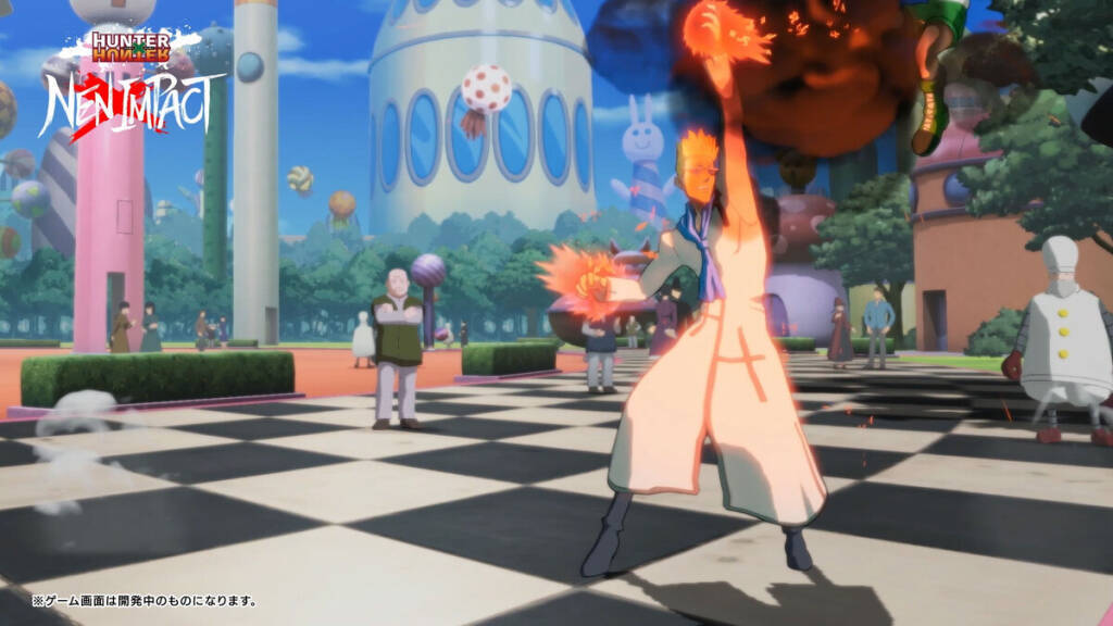 2D対戦格闘ゲーム「HUNTER×HUNTER NEN×IMPACT」にて爆弾魔「ゲンスルー」の参戦が決定！