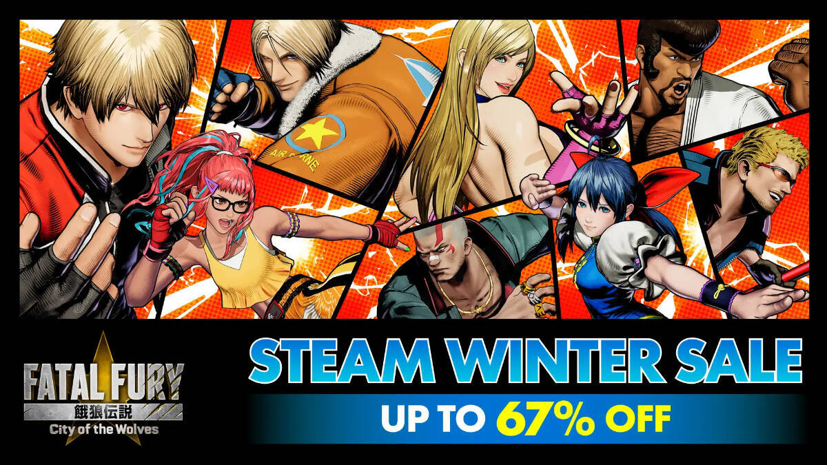 「Steam Winter Sale」で「餓狼伝説 City of the Wolves」が67％OFF！SNK人気タイトルをお得にゲット