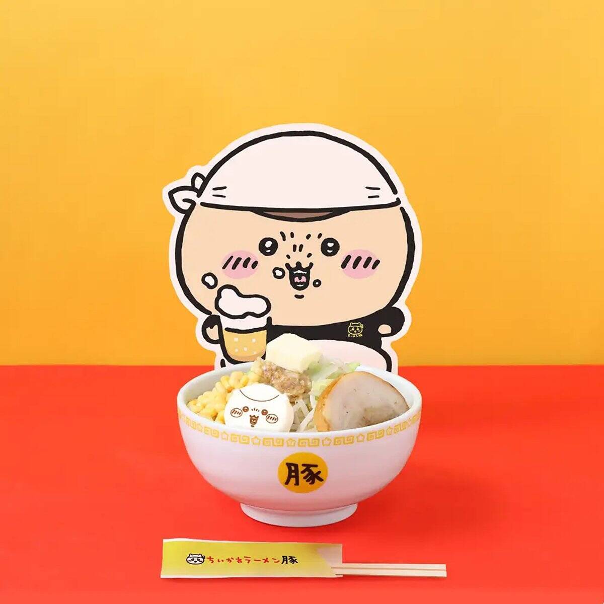 「ちいかわラーメン 豚」の新商品が3月19日から国内5店舗で発売！マスコット3種を含む全4アイテム