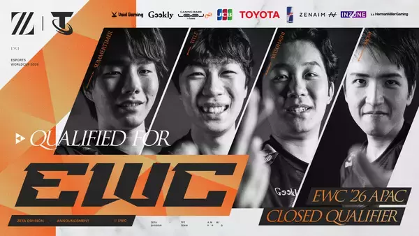 「ZETA DIVISIONのTEAMFIGHT TACTICS部門が「Esports World Cup 2026」へ出場決定！APAC地域代表として世界へ」の画像