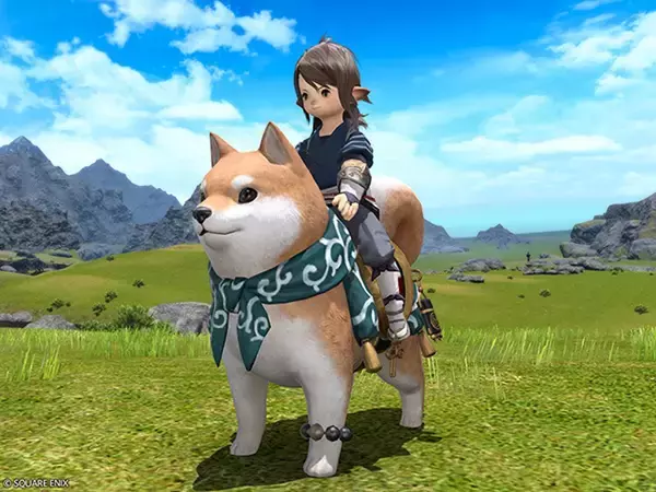 「渋谷区「ふるさと納税」返礼品にファイナルファンタジーXIVのアイテムが登場！マウントの大柴犬など合計6種類のアイテムセット」の画像