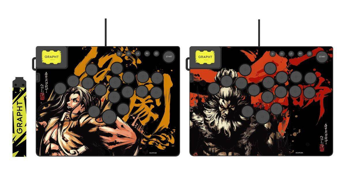 「GRAPHT」が速さを追求したレバーレスアーケードコントローラー「Command Trigger for PC」発表！「ストリートファイター 6」コラボデザインモデルも