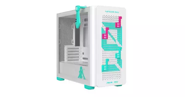 ASUS、初音ミクコラボのMicroATXケース「ASUS A23 Hatsune Miku Edition」を発表