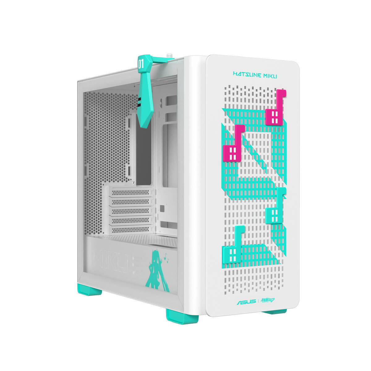 ASUS、初音ミクコラボのMicroATXケース「ASUS A23 Hatsune Miku Edition」を発表