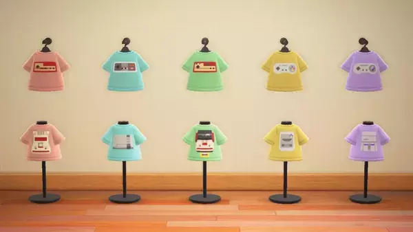 「「あつまれ どうぶつの森」で任天堂ゲーム機のマイデザインが配布中！「みやげや」では任天堂アイテムも手に入る」の画像