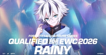 「DetonatioN FocusMe」フォートナイト部門のRainy選手が世界大会「Esports World Cup 2026」へ出場決定！
