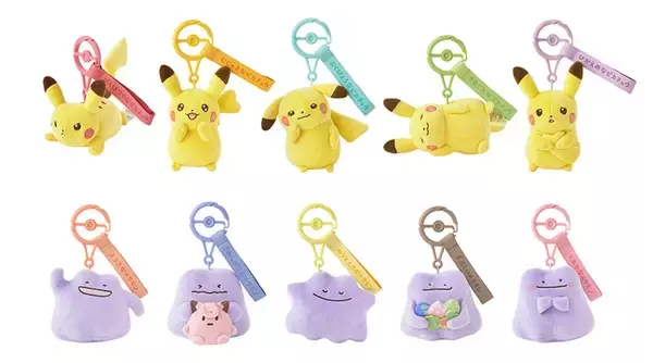 「「十ポケ十色」のグッズがポケモンセンターに登場！ピカチュウとメタモンの性格別の表情をイメージしたマスコットなど」の画像