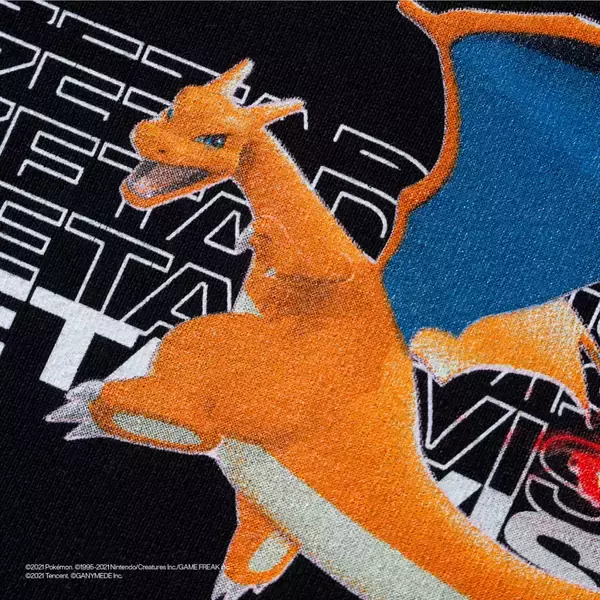 「「Pokémon UNITE」×「ZETA DIVISION」のコラボアパレル第2弾が登場！リザードンやエースバーンがスタイリッシュなデザインに」の画像