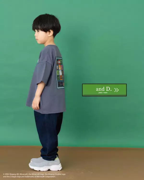 「「マイクラ」とのコラボアパレルが「and D. petit main」から5月22日発売！アイコンデザインのTシャツをラインナップ」の画像