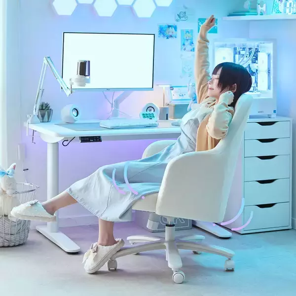 「Pixioからブランド初のゲーミングチェアが登場！マシュマロのようなふわふわもちもちデザイン」の画像