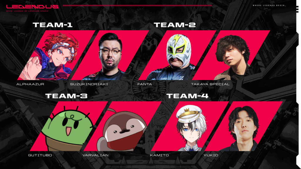 SHAKA主催「LEGENDUS League of Legends Arena Supported by Riot Games」開催決定！