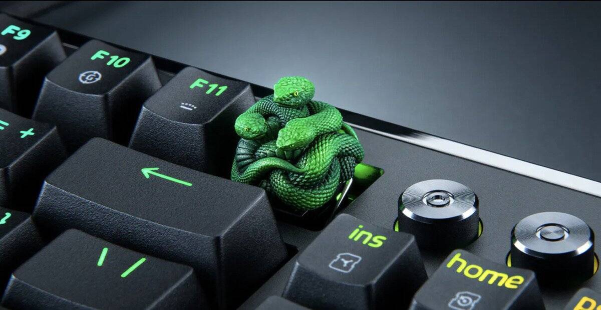 Razer「Artisan Keycap - Triple-Headed Snake Edition」発表、ブランドを象徴する特別なキーキャップはお値段15,980円