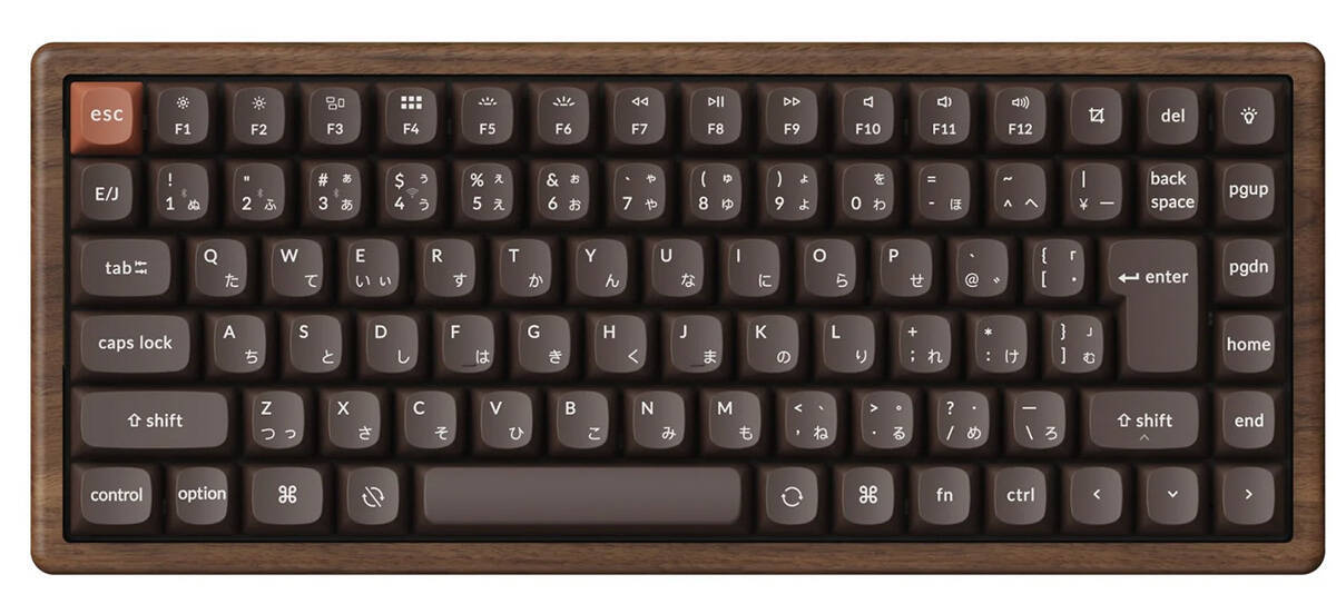 天然木を全面に使用した「Keychron K2 HE All-Wood エディション【日本語配列】」が販売開始！磁気スイッチ搭載の75%レイアウトキーボード