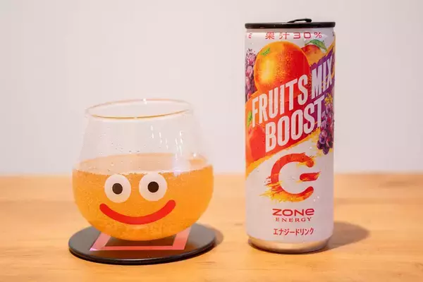 「リニューアルされた果汁系エナドリ「ZONe FRUITS MIX BOOST」を飲んでみた！」の画像