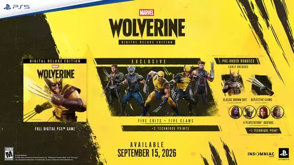 「「Marvel’s Wolverine」最新ゲームプレイ映像公開&6月3日予約受付開始！予約特典やデジタルデラックスエディションも」の画像