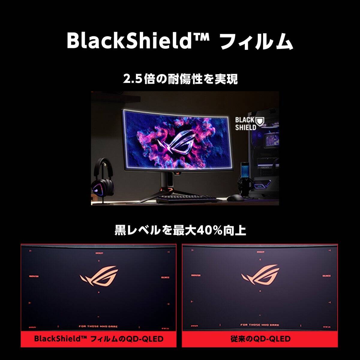 世界初のRGB OLEDゲーミングモニター「ROG Swift OLED PG34WCDN」8月14日に発売決定、鮮明な文字表示でゲームプレイを快適に