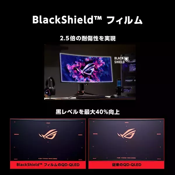 「世界初のRGB OLEDゲーミングモニター「ROG Swift OLED PG34WCDN」8月14日に発売決定、鮮明な文字表示でゲームプレイを快適に」の画像