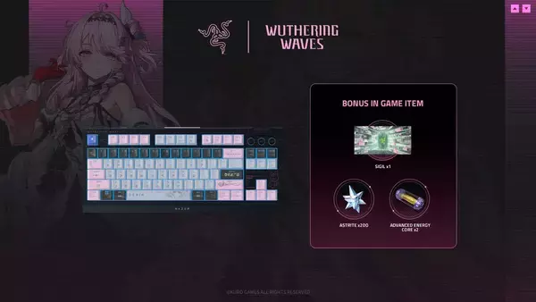 「「Razer」×「鳴潮」コラボデバイス発売！「ダ―ニャ」の世界観を落とし込んだコレクション」の画像