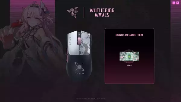 「「Razer」×「鳴潮」コラボデバイス発売！「ダ―ニャ」の世界観を落とし込んだコレクション」の画像