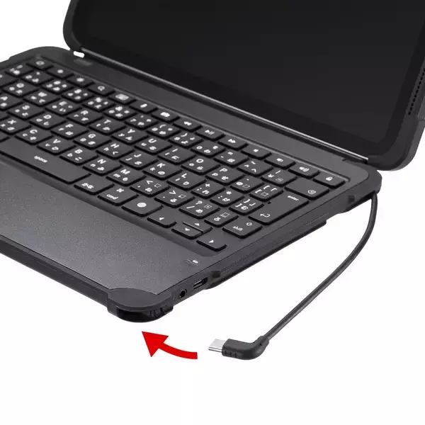 「iPadが簡単にノートパソコンへ変身！第10世代専用ケース付きキーボード「SKB-IP7GIGA」が登場！」の画像
