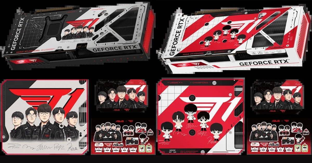 LoL世界王者T1とのコラボグラボが発売！ASUSから「T1-RTX5070-O12G-GAMING」「T1-RTX5060TI-O8G-GAMING」が登場