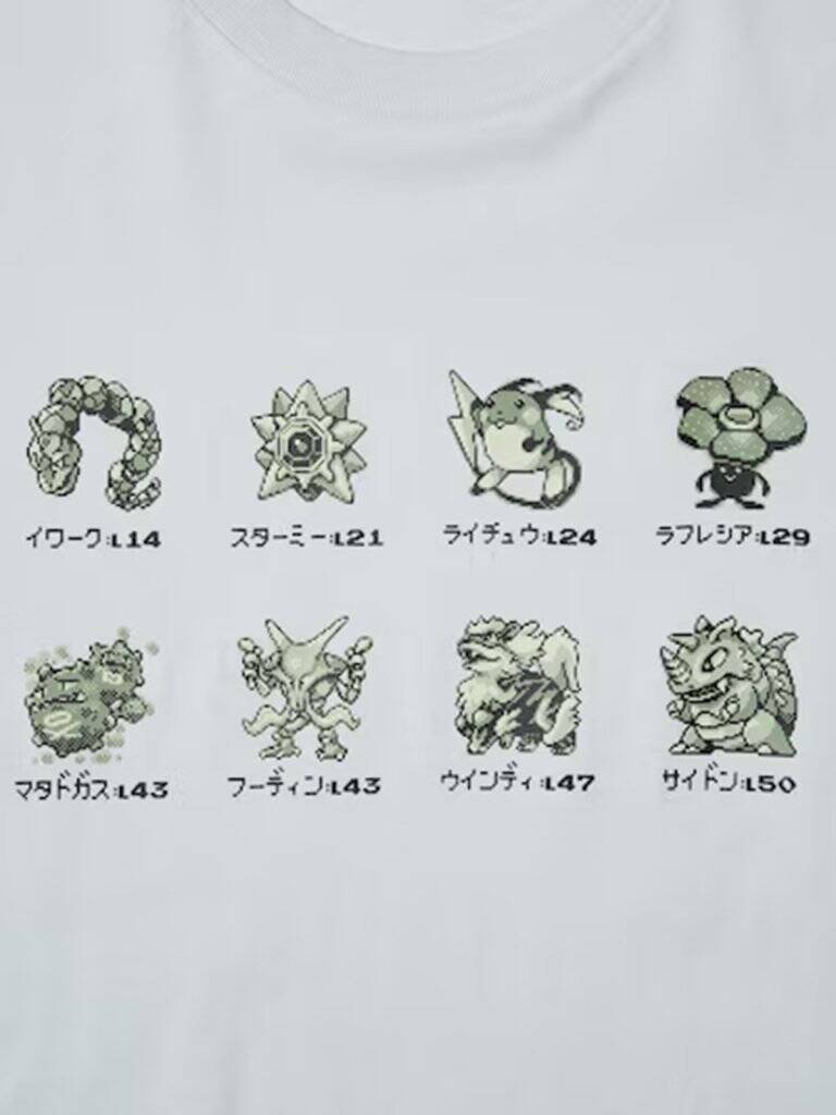 ポケモン30周年を記念したUTコレクション第2弾が登場！モノクロのゲームドットで表現されたデザイン