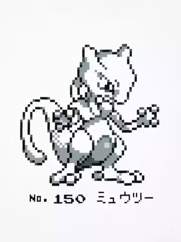 「ポケモン30周年を記念したUTコレクション第2弾が登場！モノクロのゲームドットで表現されたデザイン」の画像