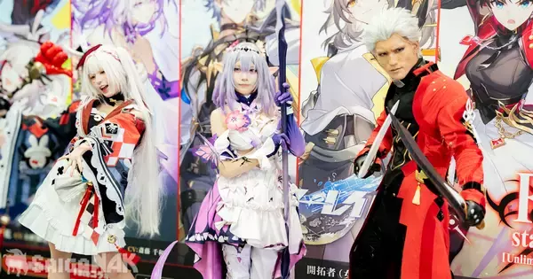 【C108】崩壊：スターレイル×Fate/stay night [Unlimited Blade Works]コラボ記念フォトスポットにコスプレイヤーが登場