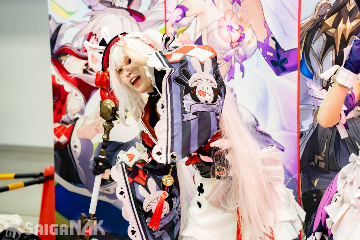 【C108】崩壊：スターレイル×Fate/stay night [Unlimited Blade Works]コラボ記念フォトスポットにコスプレイヤーが登場