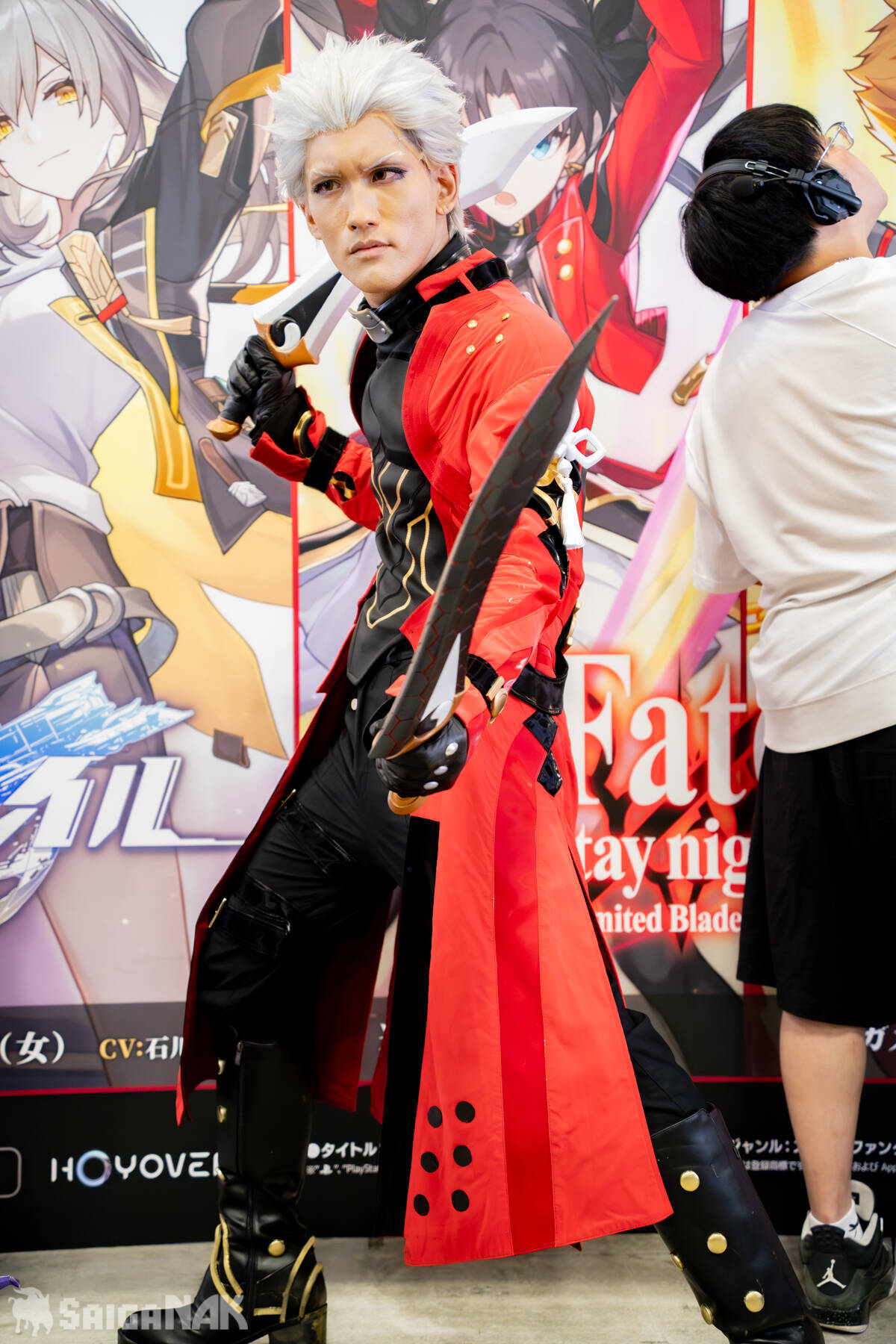 【C108】崩壊：スターレイル×Fate/stay night [Unlimited Blade Works]コラボ記念フォトスポットにコスプレイヤーが登場