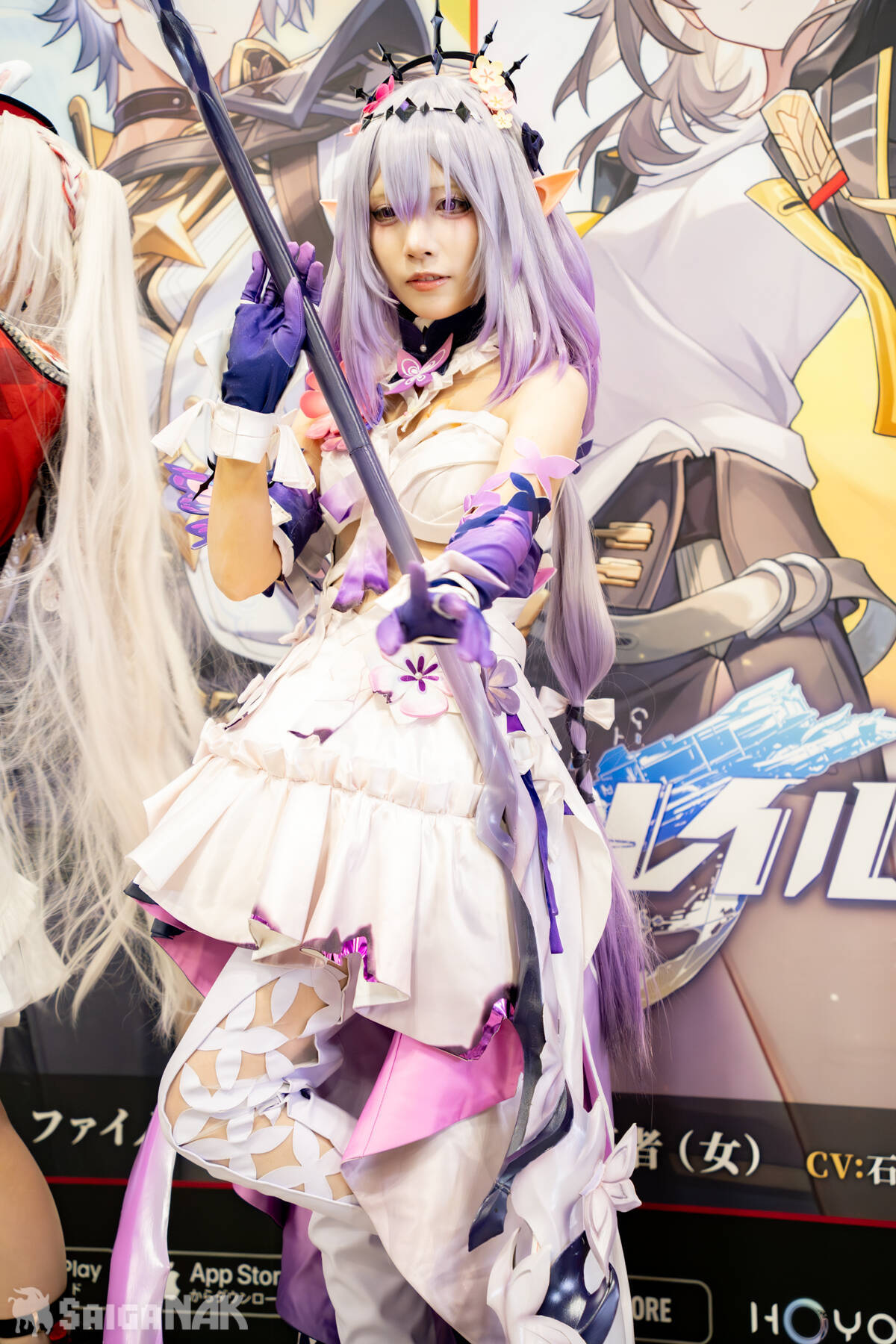 【C108】崩壊：スターレイル×Fate/stay night [Unlimited Blade Works]コラボ記念フォトスポットにコスプレイヤーが登場