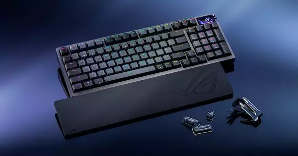 OLEDディスプレイ搭載ゲーミングキーボード「ROG Azoth 96 HE Lite Gaming Keyboard」にブラックモデルが登場！7月17日発売