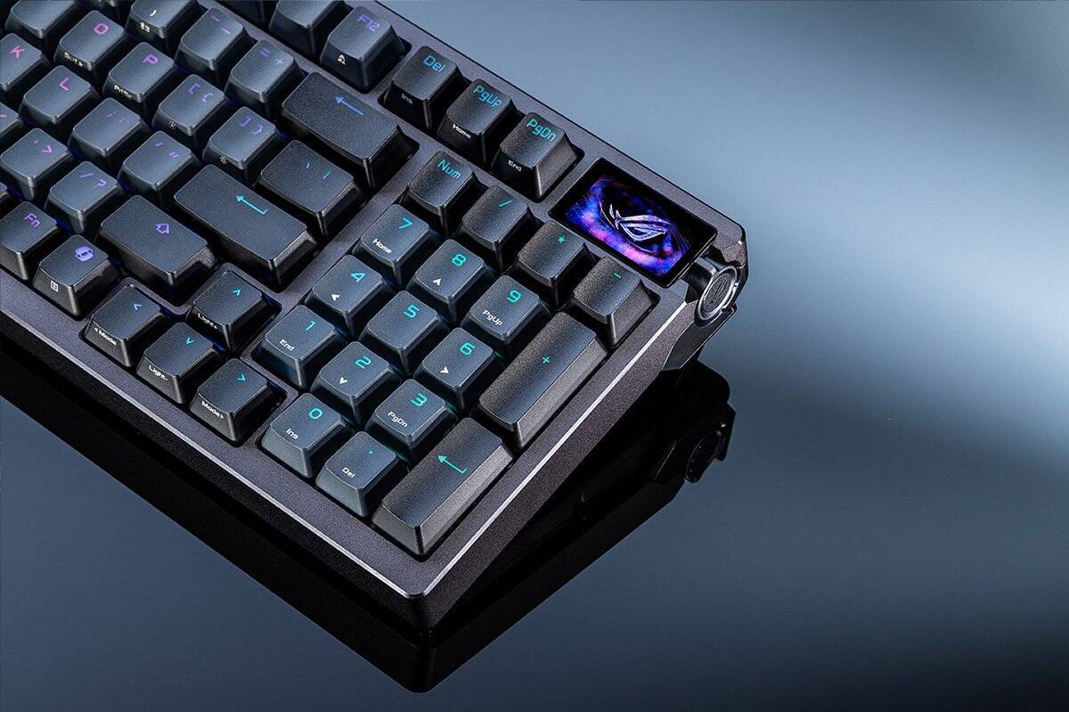 OLEDディスプレイ搭載ゲーミングキーボード「ROG Azoth 96 HE Lite Gaming Keyboard」にブラックモデルが登場！7月17日発売