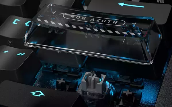 「OLEDディスプレイ搭載ゲーミングキーボード「ROG Azoth 96 HE Lite Gaming Keyboard」にブラックモデルが登場！7月17日発売」の画像