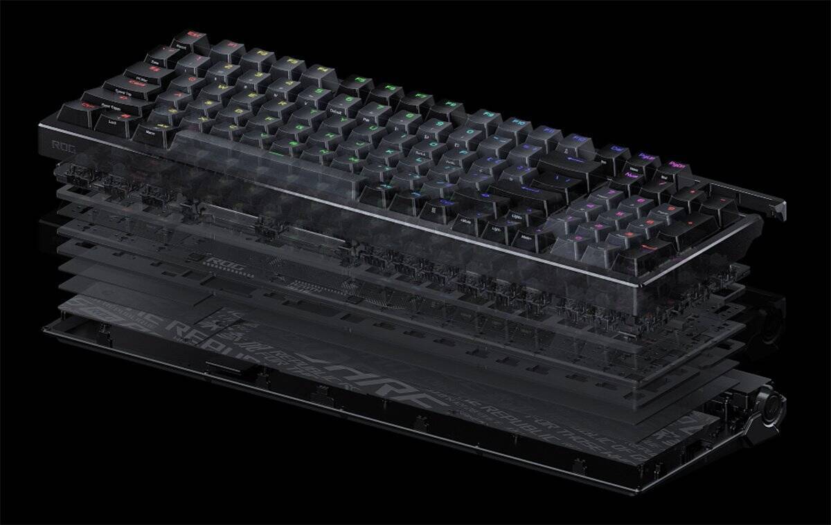OLEDディスプレイ搭載ゲーミングキーボード「ROG Azoth 96 HE Lite Gaming Keyboard」にブラックモデルが登場！7月17日発売
