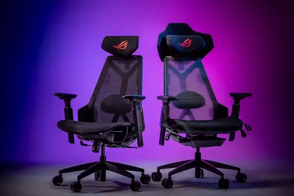 「ROGからサイボーグ風デザインのゲーミングチェアが登場！スタンダードモデル「ROG Destrier Core」と遮音パネル付きの「ROG Destrier Ergo」」の画像