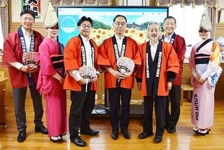 日本三大阿波踊りの一つ「南越谷阿波踊り」　今年の本祭は8月22、23日　越谷市長ら県庁でPR　今までで最大…今回は95連が出場を予定「臨場感と熱気を感じて」
