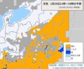 【速報】埼玉、東京の平地で積雪も　29日夜遅くから　秩父で降雪5センチ予想　交通障害などに注意