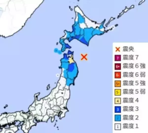 東北と北海道で地震　M5.9　最大震度4　震源は青森県東方沖【地震情報】
