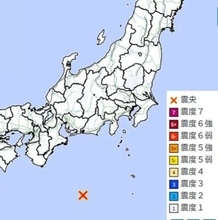 【速報】東海沖でマグニチュード5.3の地震発生　東京など揺れる