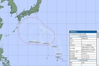 台風25号発生へ　シルバーウィークに日本接近の可能性も　埼玉は雨や雷を伴う天気続く