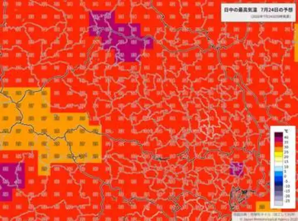 埼玉で大雨警報か　きょう24日、全域で激しい雨の可能性