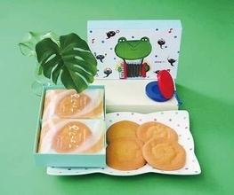 梅林堂、限定パッケージの「たのしい日曜日」　雨と歌が大好き…モリアオガエルのエルカちゃんと楽しい1日を　いつだってゴキゲンシリーズのエピソード1　きょうから発売