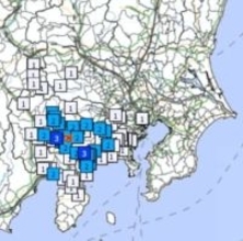 【速報】山梨県東部・富士五湖で地震　M4.1　最大震度3　東京都心、埼玉県秩父市も揺れる