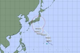 【速報】埼玉が台風の予報円に入る　連休中盤、強い台風のまま関東など直撃か　中心気圧970ヘクトパスカル、最大瞬間風速50メートルの可能性